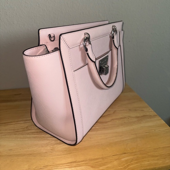 Michael Kors Pink Satchel Purse. Used only once. - Picture 3 of 11